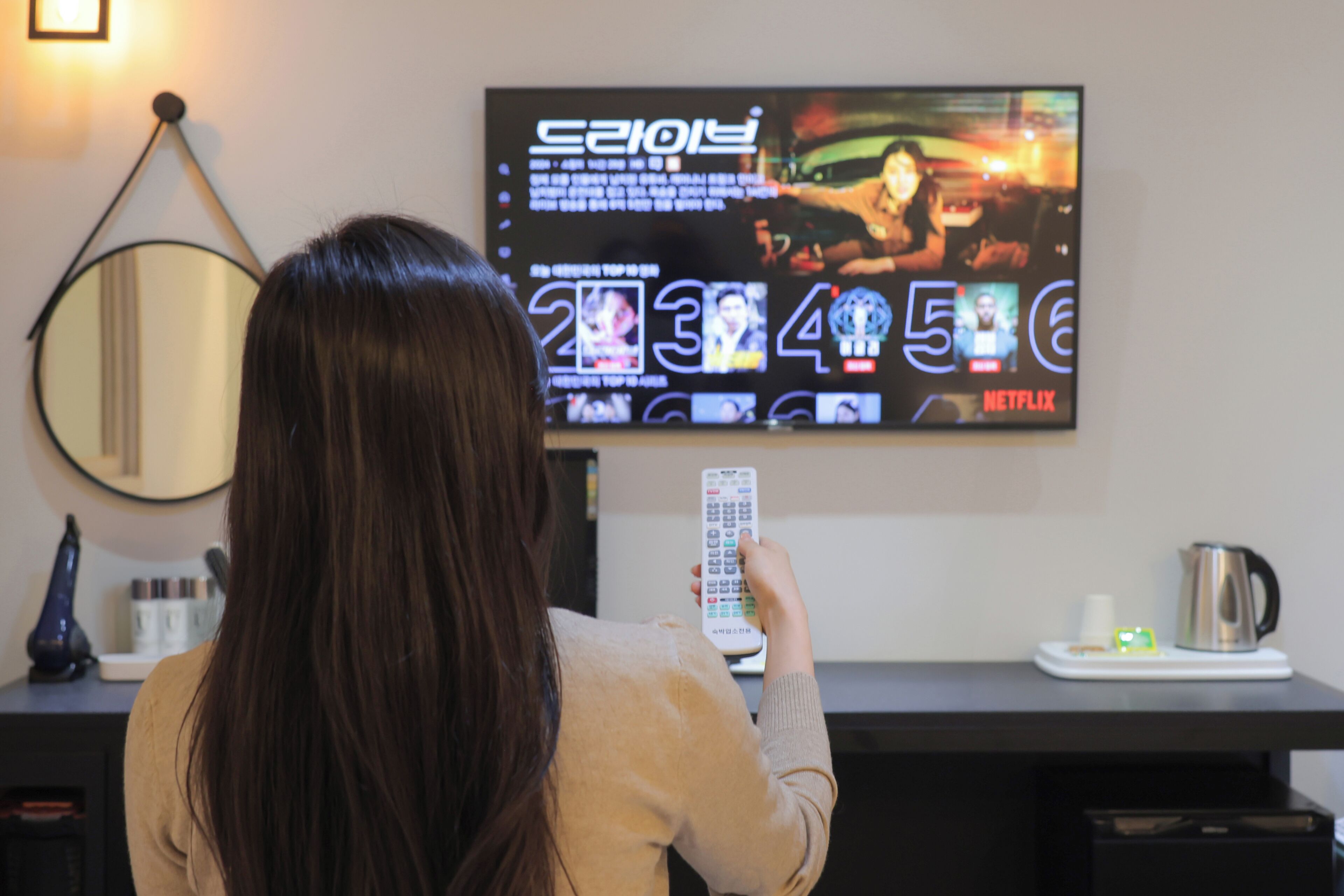 premium bedding, pillow-top beds, desk, laptop workspace