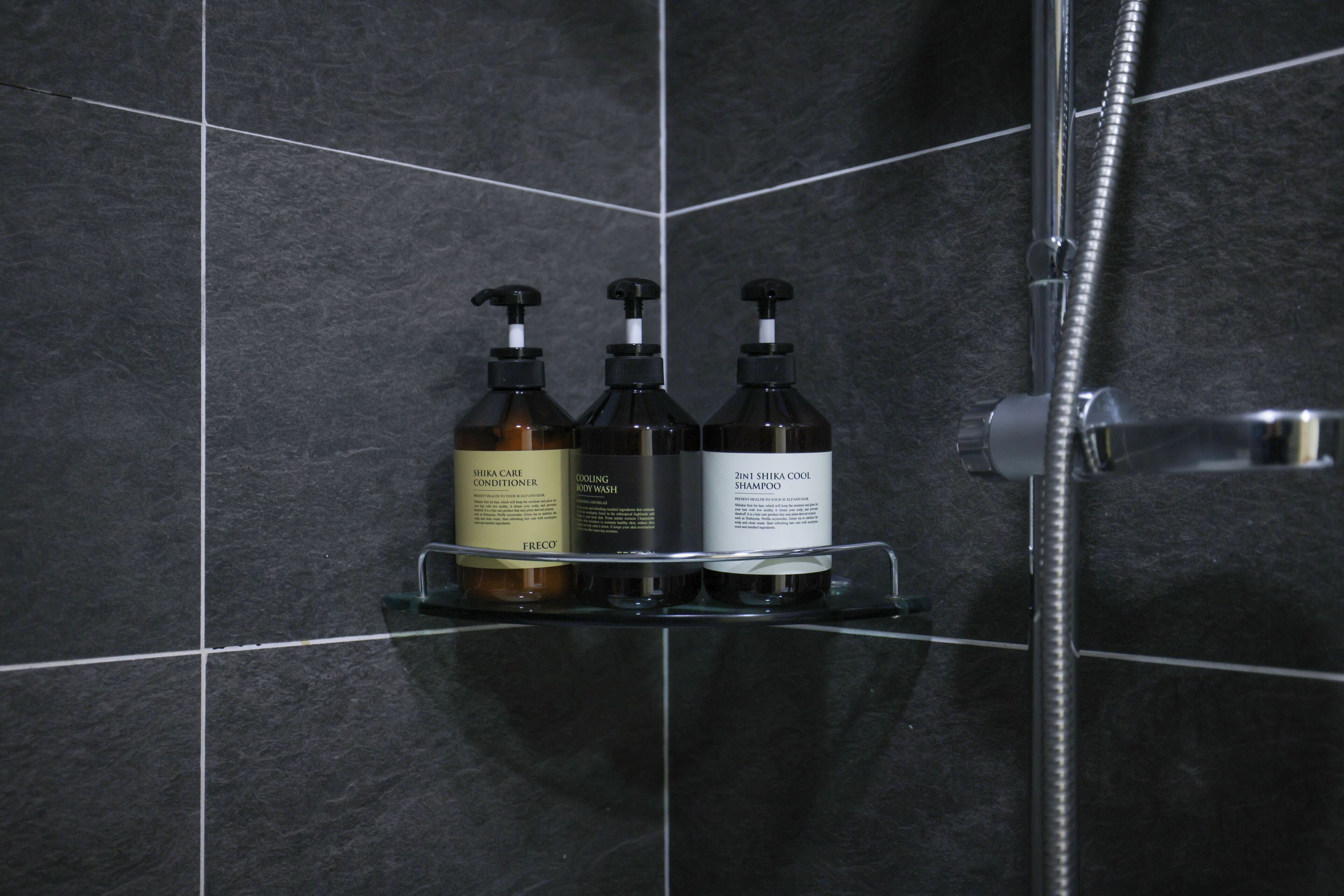 twin room, 2 queen beds | bathroom | free toiletries, hair dryer, bathrobes, slippers