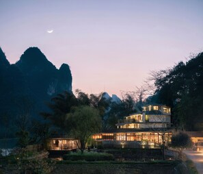 Front of property – evening/night