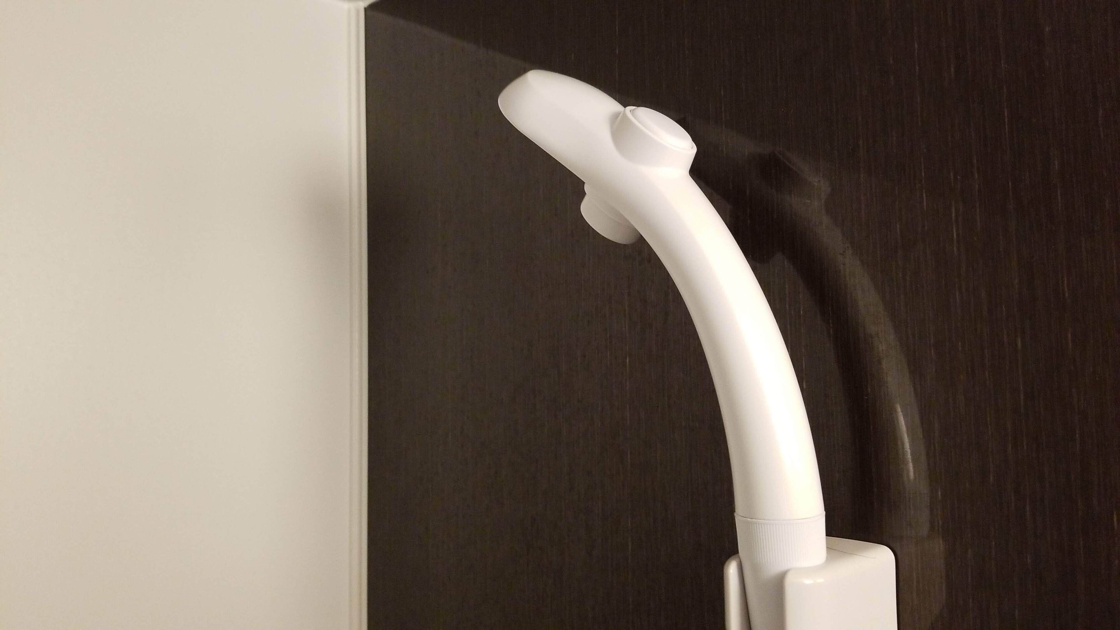 combined shower/bathtub, free toiletries, hair dryer, slippers