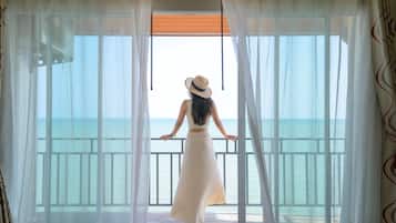 Kamer, uitzicht op zee | Terras