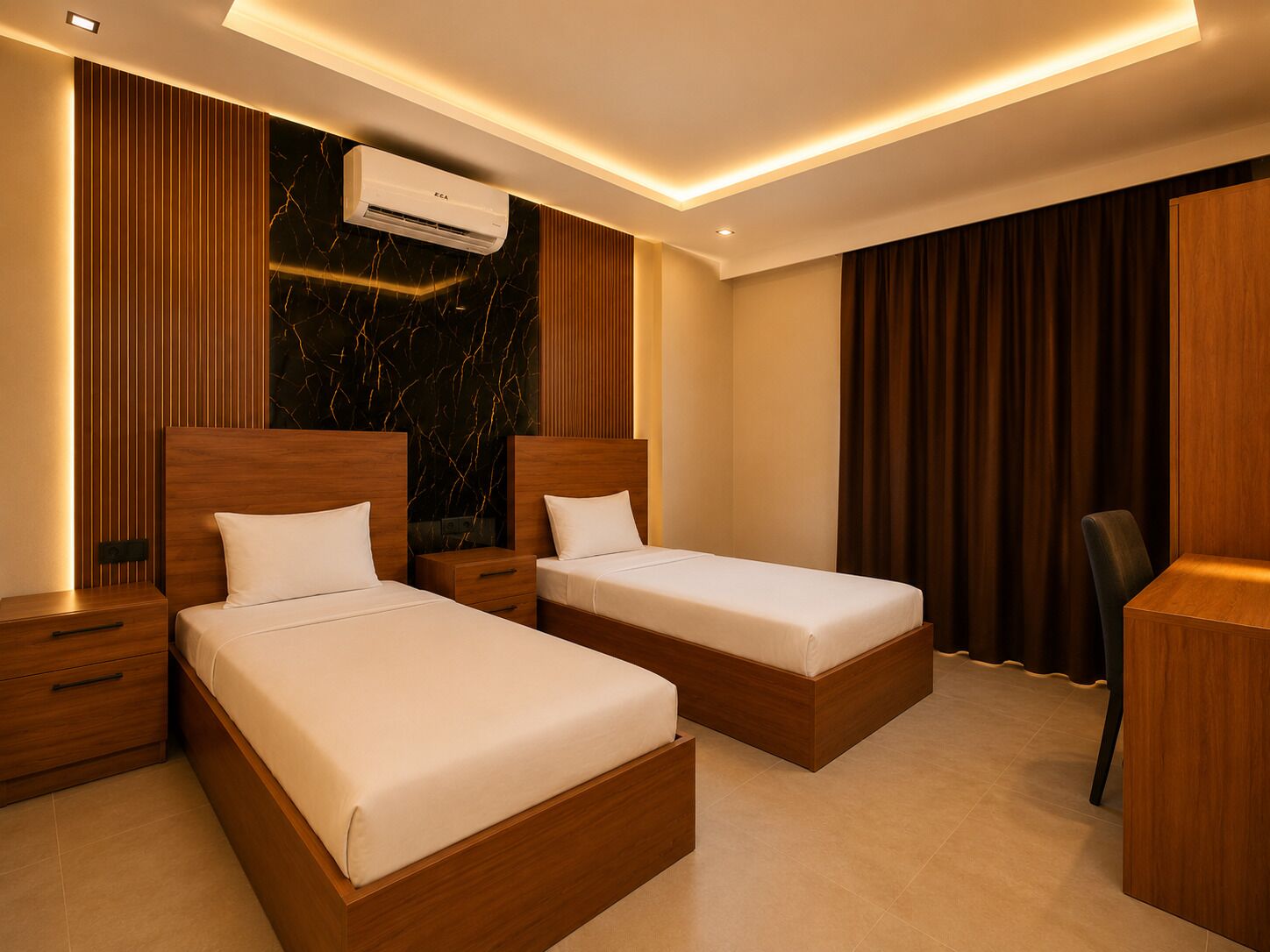 Deluxe Twin Room | Egyptian cotton sheets, premium bedding, free minibar items