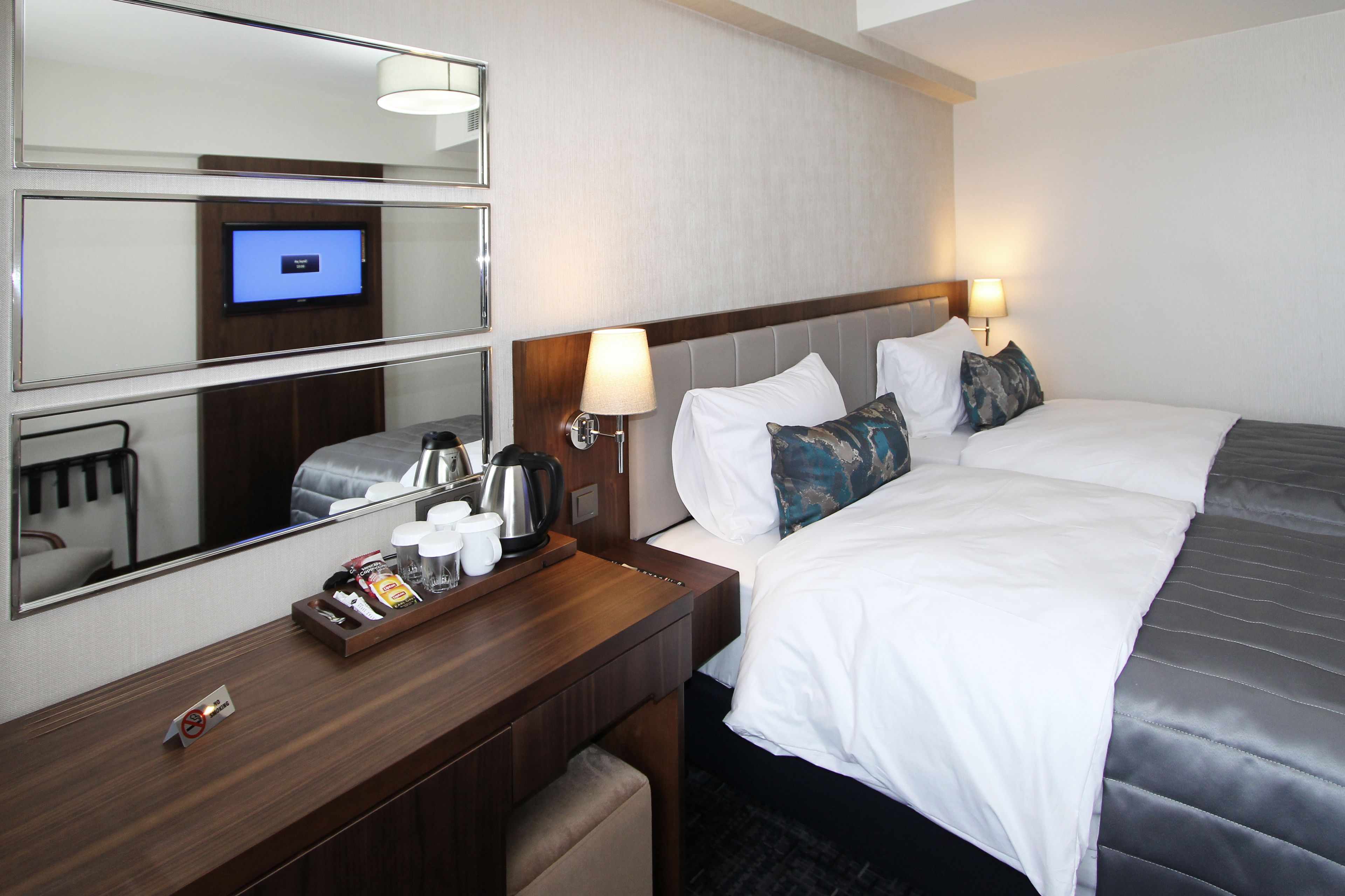 double or twin room | minibar, in-room safe, desk, soundproofing