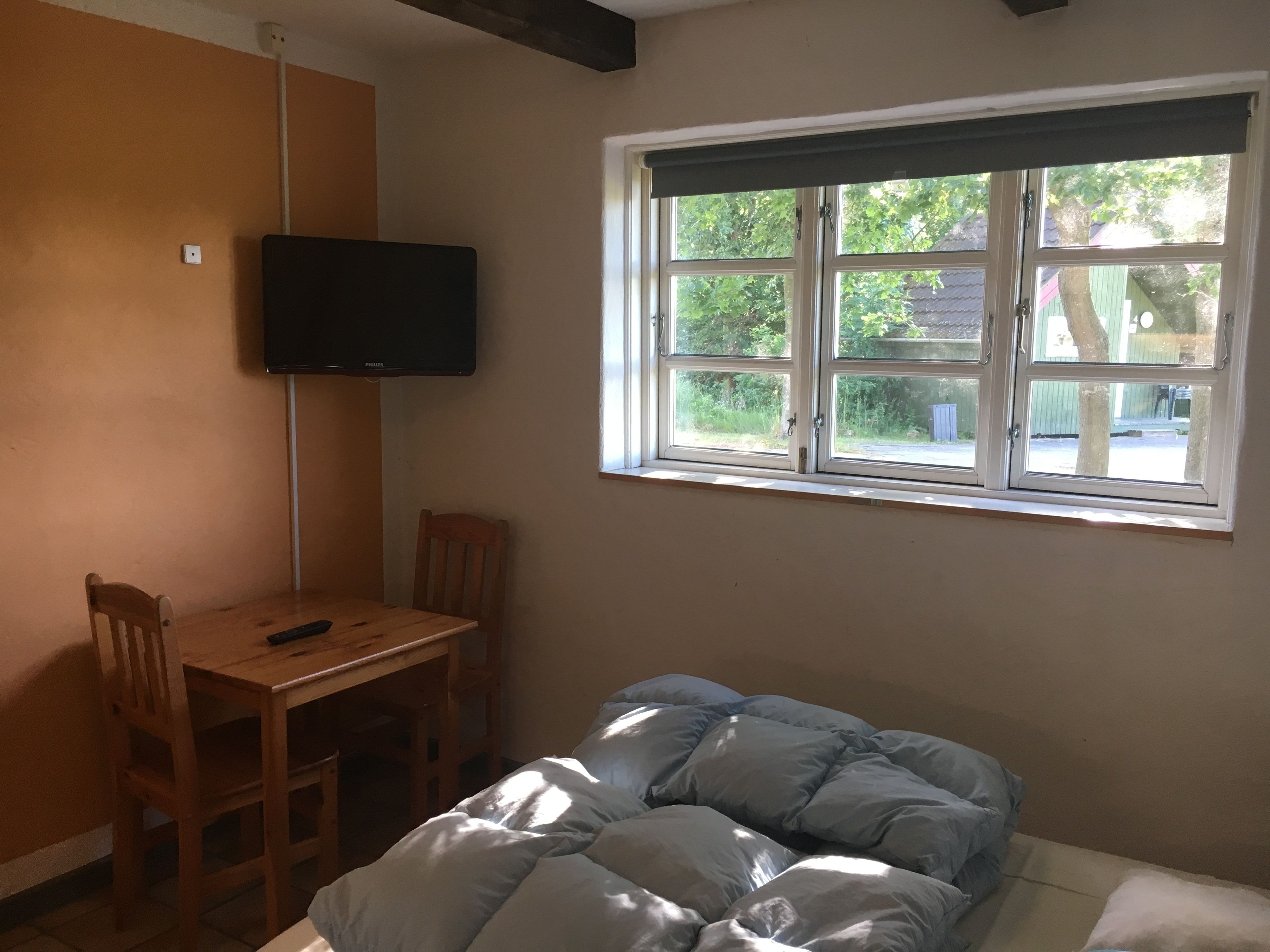 Dobbeltrom, delt bad (uten sengetøy) | Skrivebord og wi-fi (inkludert)