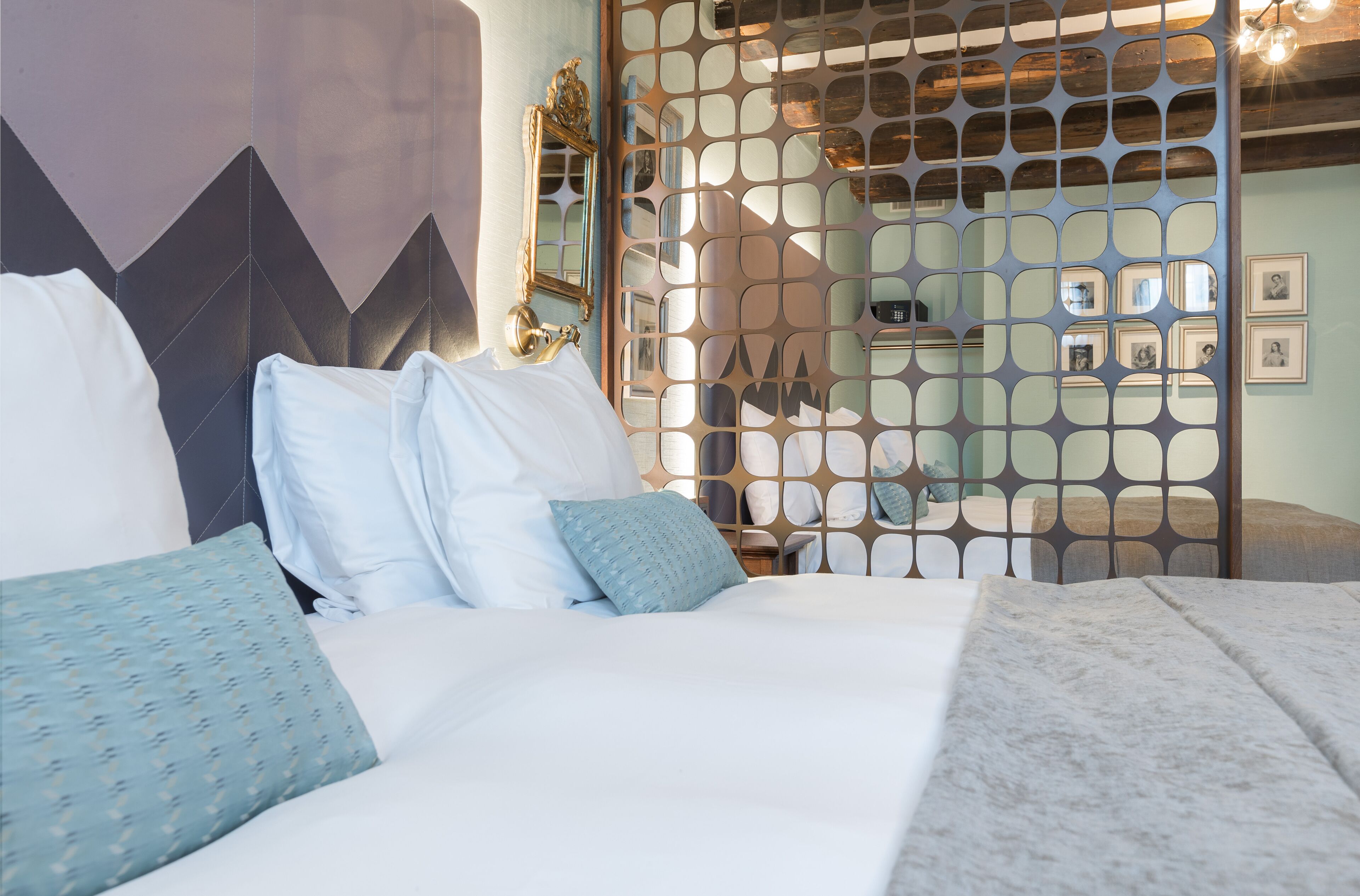 quadruple room (semi-basement) | 1 bedroom, hypo-allergenic bedding, minibar, in-room safe