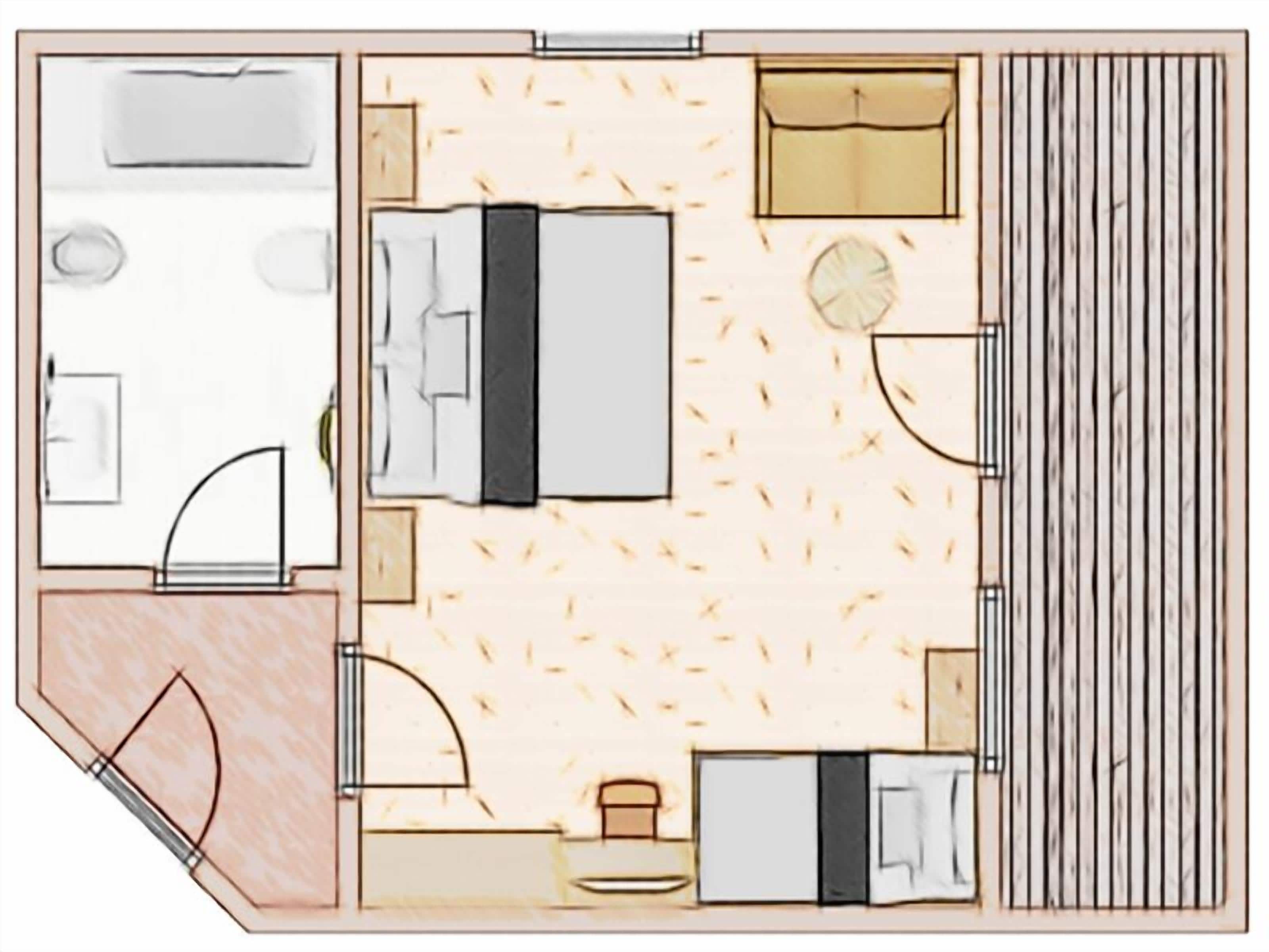 Triple Room | 1 bedroom, premium bedding, in-room safe, desk