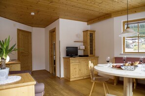 Apartment, 2 Bedrooms, Garden Area | Living area | Flat-screen TV - TiroLiving (Berwang)