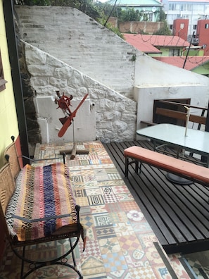 Standard Apartment, 2 Bedrooms, Partial Sea View, Ground Floor | Terrace/patio