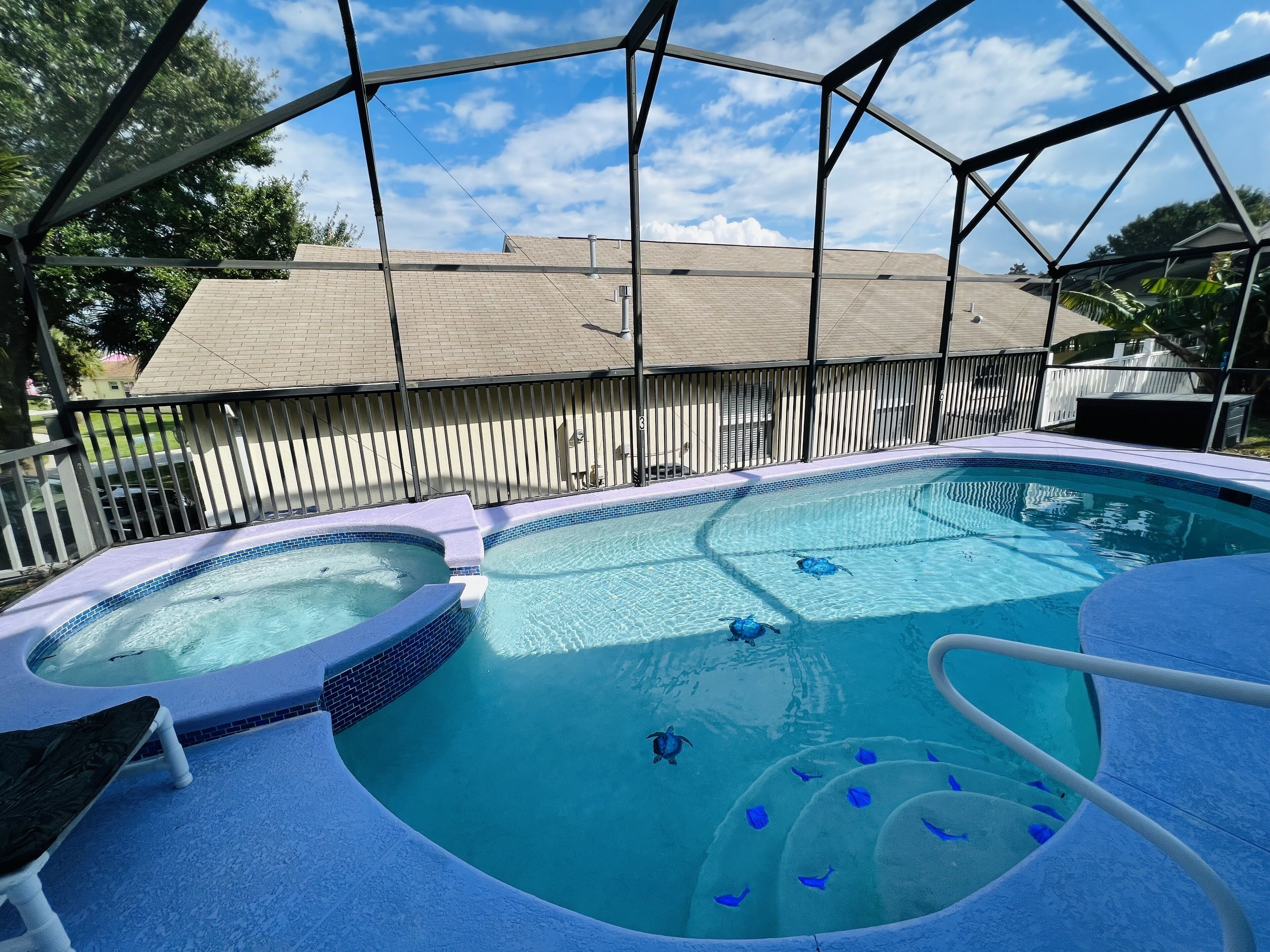 Piscine extérieure, piscine chauffée