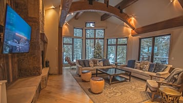 Älytelevisio, takka, videopelejä, Netflix