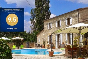 Pool - B&B Maison à votre Santé room Marzelle, Bordeaux wine-region near Saint Emilion (Savignac-De-Duras)