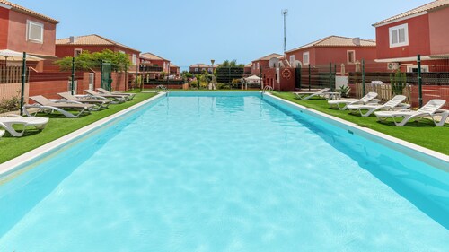 COSTA GOLF by myhomeinfuerteventura |Sunny Poolside Apartment with Large Terrace