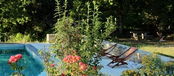 Charming cottage in stone farmhouse in the heart of the vineyards in the Luberon