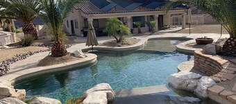 Resort stil bakgård