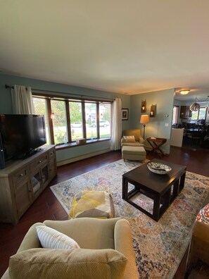 Smart TV, video games, DVD player, books
