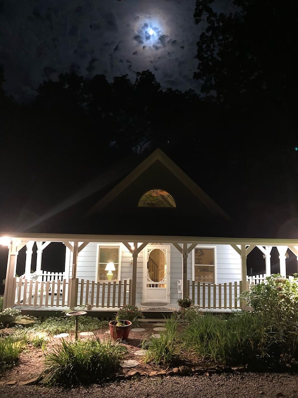Exterior - The Blue Cottage located in the woods on Lookout Mountain in Rising Fawn GA (Rising Fawn)