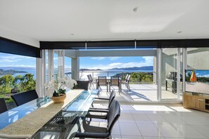 3 Bedroom Apartment Ocean Villa 01 | Living area | TV, DVD player - Skiathos Apartments (Whitsundays)