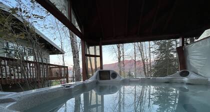 Hyväpalkkainen moderni 4 makuuhuoneen 2 kylpy kotiin näköala vuorille