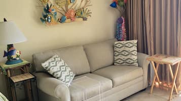 Smart TV, fireplace, video games, DVD player