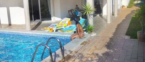 Una piscina climatizada