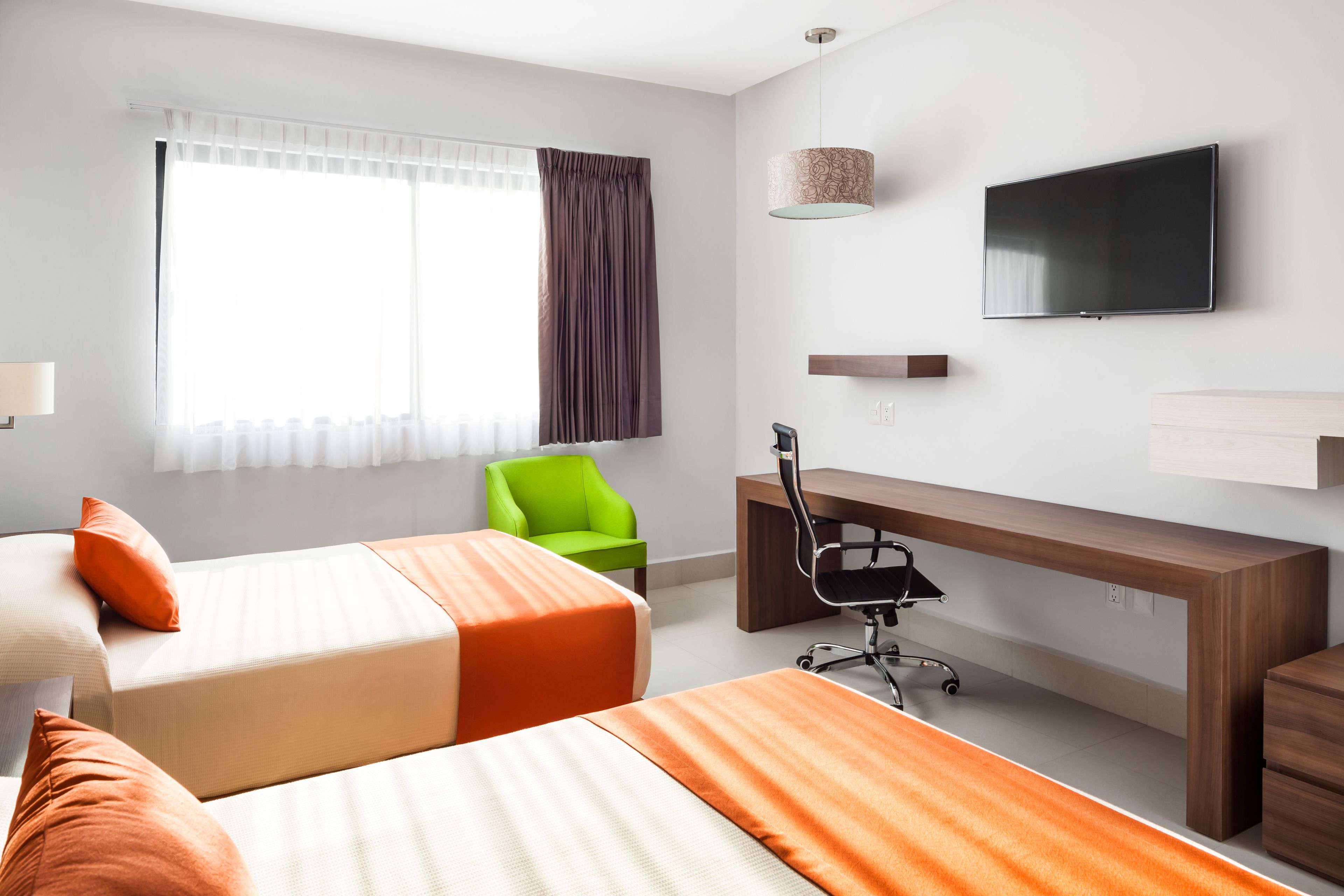 executive room, 2 double beds | in-room safe, desk, iron/ironing board, free wifi