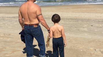 En la playa