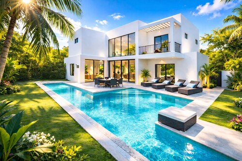 Villa Pearl private pool 5 min walk to the beach 8 min walk to 5th Avenue