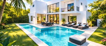 Villa Pearl private pool 5 min walk to the beach 8 min walk to 5th Avenue