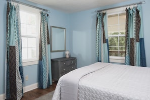2 bedrooms, iron/ironing board, travel crib, WiFi
