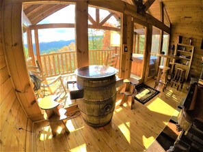 Outdoor dining - Mountain View, 2 Suites, Hot Tub, Game Room, Hammock, Fire Pit, Convenient+More! (Sevierville)