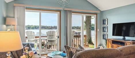 TV connectée, cheminée, jeux vidéo, lecteur de DVD