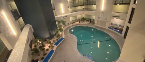 Indoor pool, outdoor pool