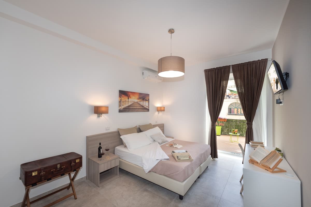 Chambre Exclusive Double ou avec lits jumeaux, terrasse, vue ville | Vue de la chambre