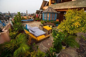 Standard Shared Dormitory, Men only, Garden View | Terrace/patio - Hotel Pomelo House (Kathmandu)