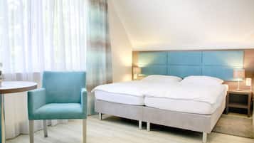 Comfort tweepersoonskamer | Luxe beddengoed, individueel gedecoreerd, individueel gemeubileerd