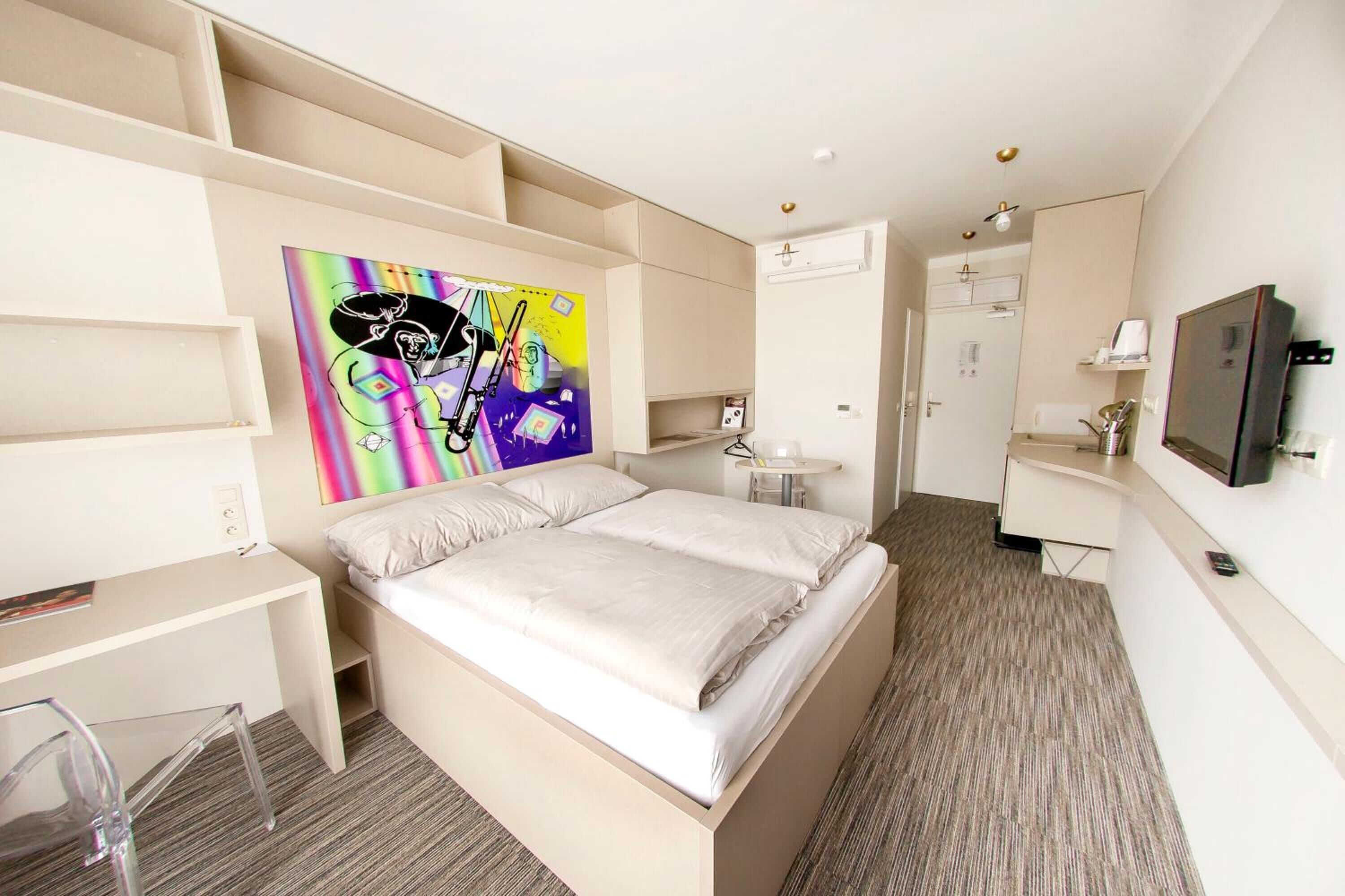 1 間臥室、埃及棉床單、高級寢具、獨特裝潢