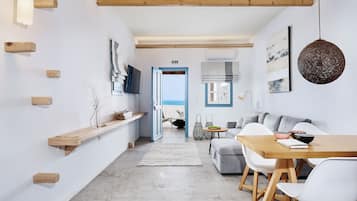 Suíte luxo, vista para o mar (Panoramic) | Roupas de cama de algodão egípcio, roupas de cama antialérgicas