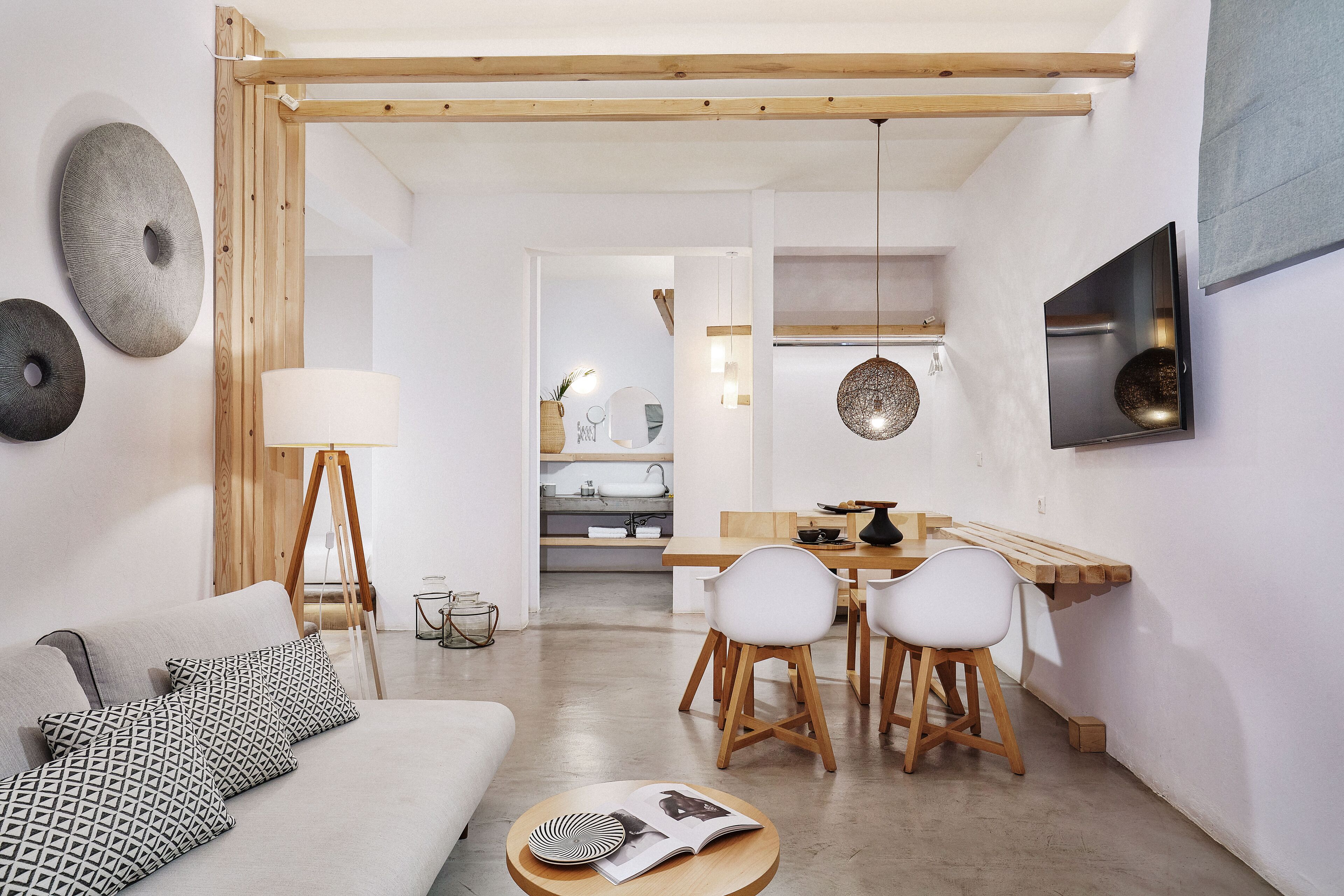 master suite panoramic sea view hot tub | living area | lcd tv