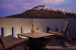 Deluxe Suite, Sea View (Panoramic) | Terrace/patio