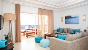 Apartment, 2 Bedrooms | Living room | 32-inch flat-screen TV with satellite channels, TV - ApartHotel Eden Beach (Tamri)