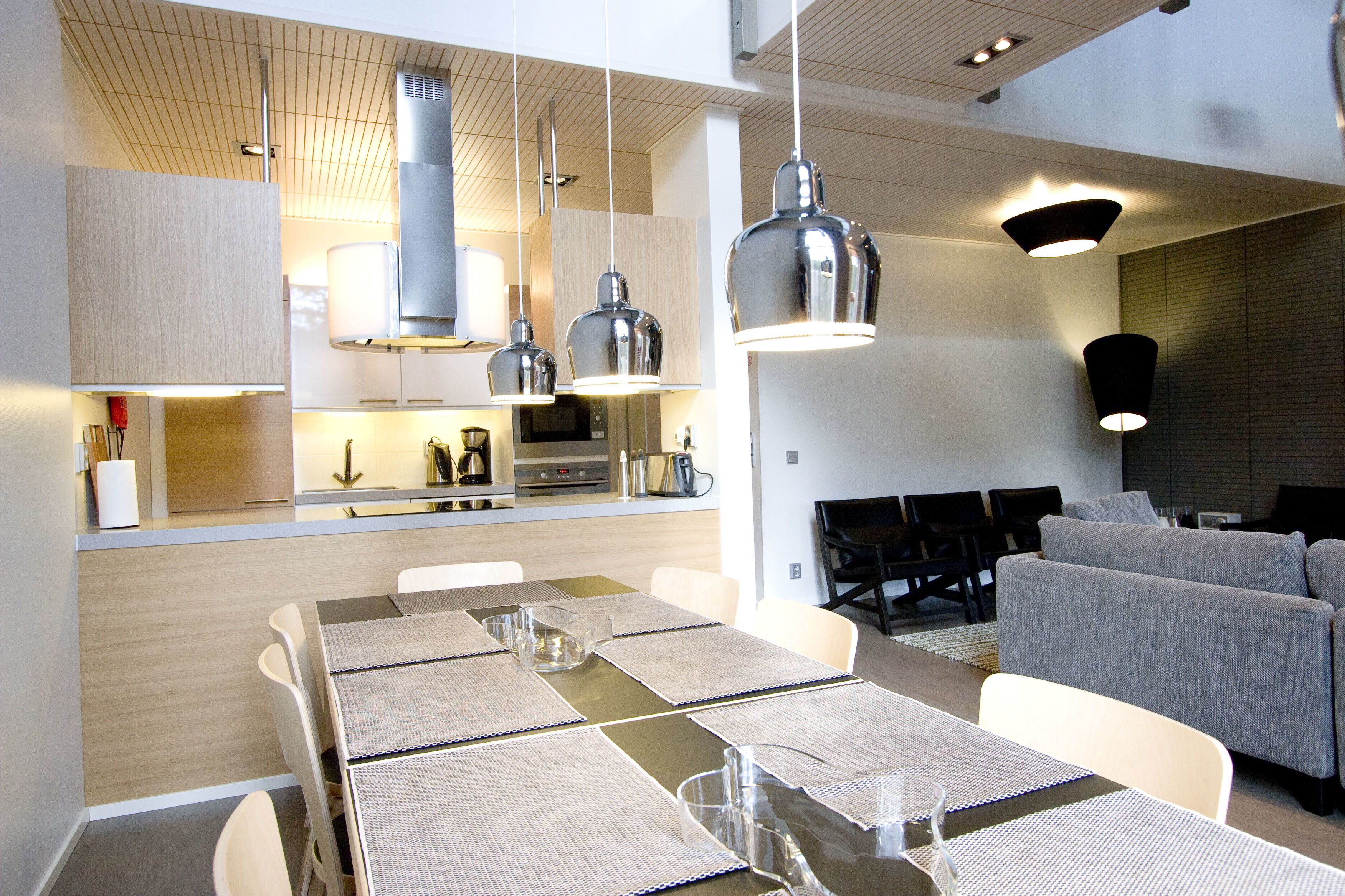 Apartment, 4 Bedrooms, Sauna | Private kitchen | Fridge, microwave, oven, stovetop