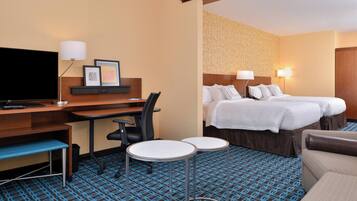 Literie hypoallergénique, bureau, rideaux occultants