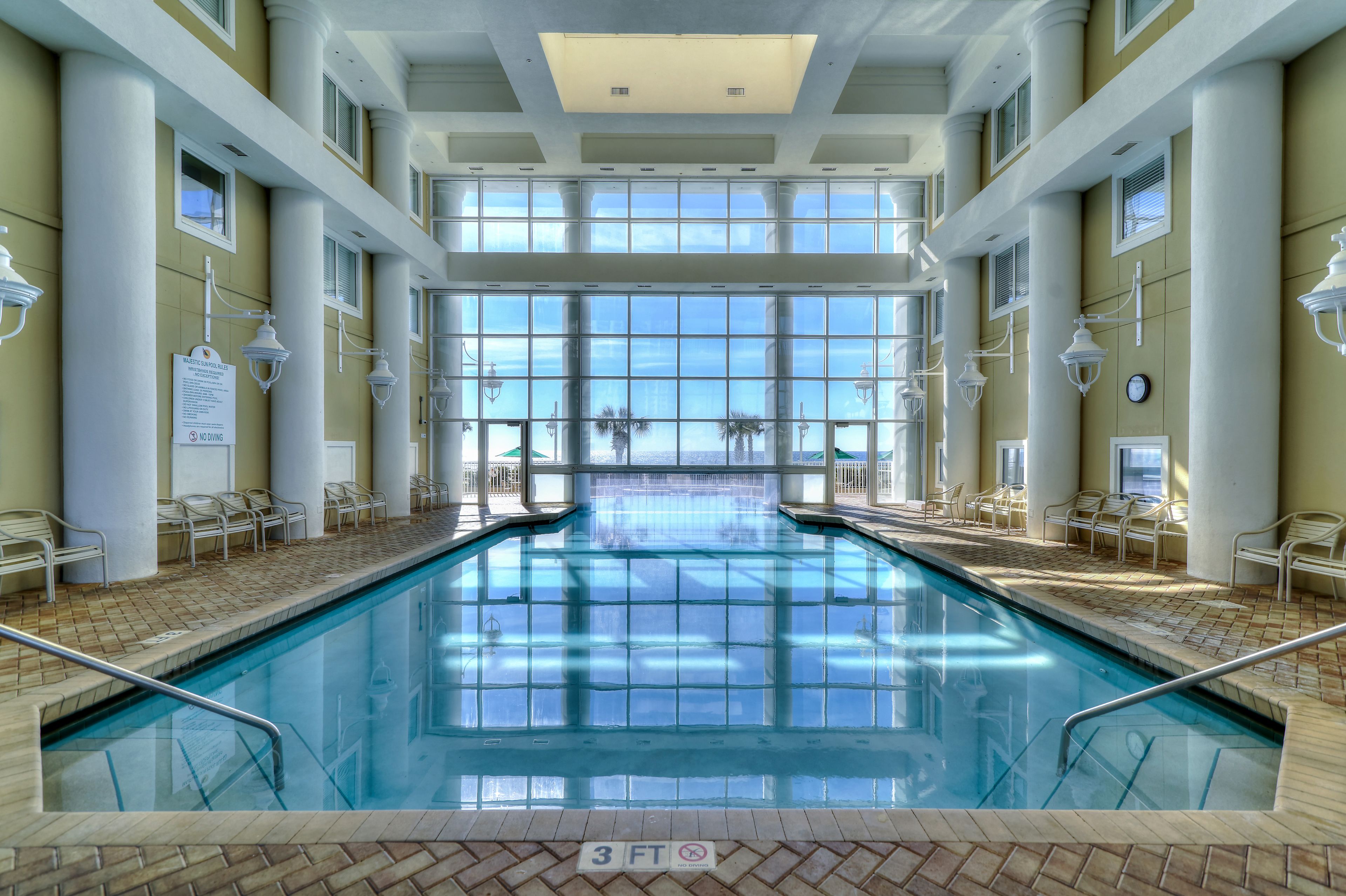 Indoor pool, outdoor pool