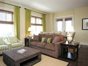 Deluxe Condo, 3 Bedrooms | Living room | Flat-screen TV - Redfish Village by Sterling Resorts (Santa Rosa Beach)