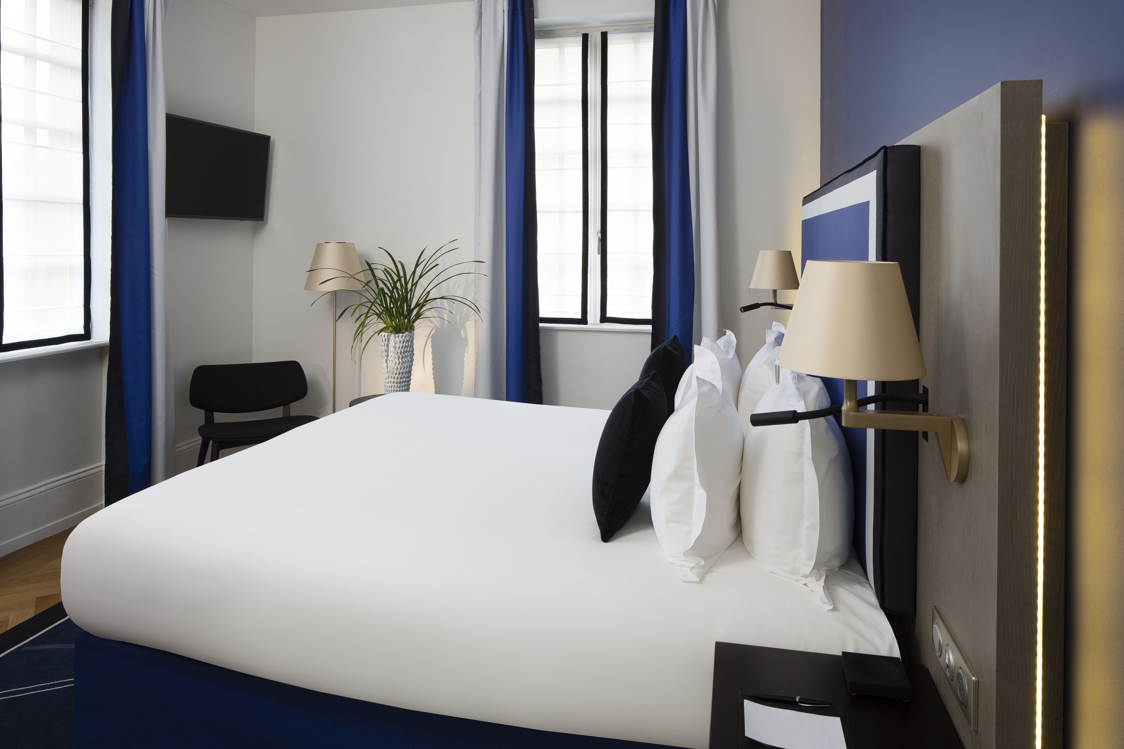 deluxe double room | premium bedding, in-room safe, soundproofing, iron/ironing board