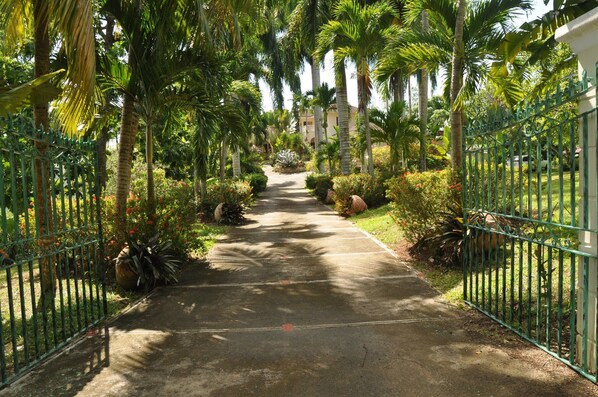 Majoituspaikan sisäänkäynti