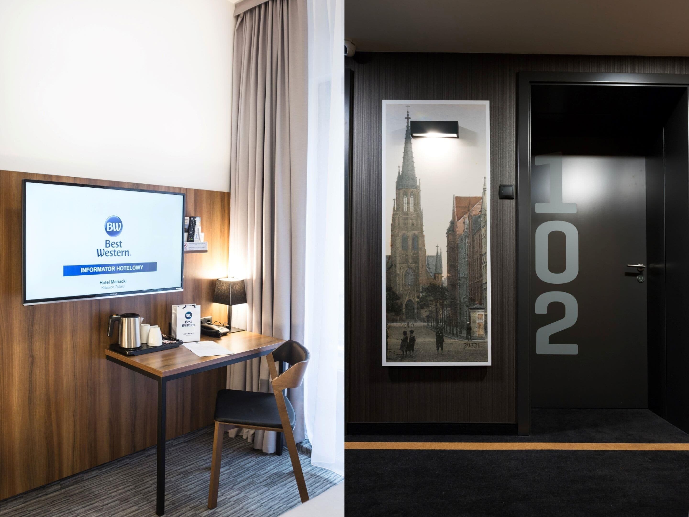 premium bedding, in-room safe, desk, laptop workspace