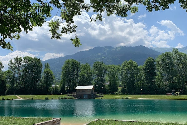 Swimming lake and beach - Lac Blu