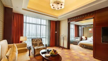 Minibar, desk, blackout drapes, soundproofing