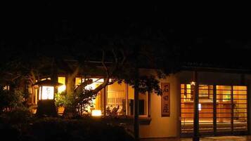 Front of property – evening/night